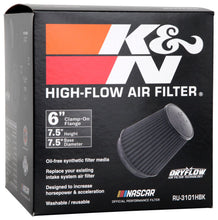 Load image into Gallery viewer, K&amp;N Universal Rubber Filter Round Tapered 6in Flange ID x 7.5in Base OD x 5.25in Top OD x 8in Height K&amp;N Engineering