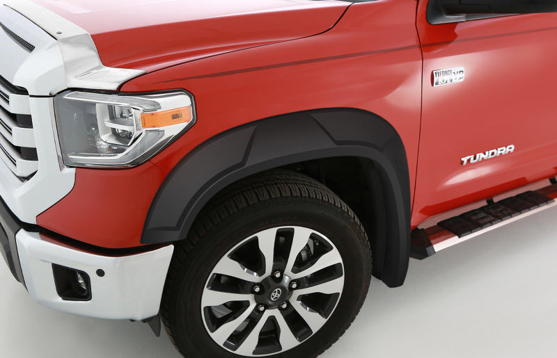 Bushwacker 14-19 Toyota Tundra w/ 66.7in Bed DRT Style Flares 4pc - Black Bushwacker