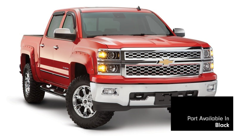 Bushwacker 16-18 Chevy Silverado 1500 Fleetside Pocket Style Flares 4pc 69.3in Bed - Black Bushwacker