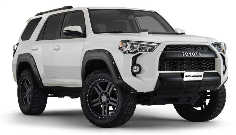 Bushwacker 14-18 Toyota 4Runner Pocket Style Flares 4pc Excludes Limited - Black Bushwacker