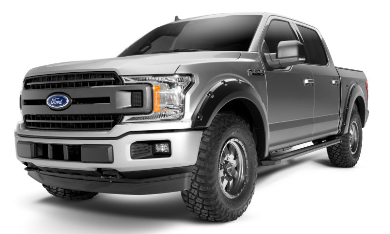 Bushwacker 17-20 Ford F-250 Super Duty / F-350 Super Duty Pocket Style Flares 4pc - Agate Black Met Bushwacker