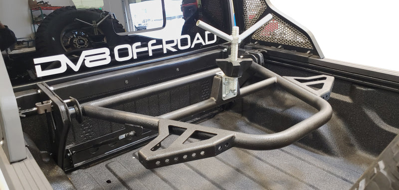 DV8 Offroad 2019+ Jeep Gladiator In-Bed Adjustable Tire Carrier DV8 Offroad