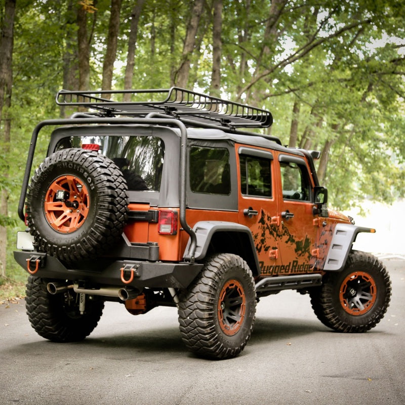 Rugged Ridge Hurricane Fender Flare Kit EU Textured 07-18 Jeep Wrangler JK Rugged Ridge