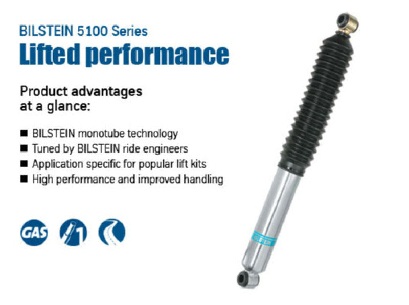 Bilstein 5100 Series 15-16 Ford F-150 Rear 46mm Monotube Shock Absorber Bilstein