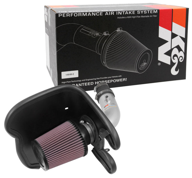 K&N 17-18 Chevy Cruze 1.4L Turbo Silver Typhoon Short Ram Intake K&N Engineering