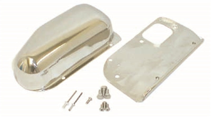 Rugged Ridge 76-86 Jeep CJ Stainless Steel Wiper Motor Cover Kit Rugged Ridge