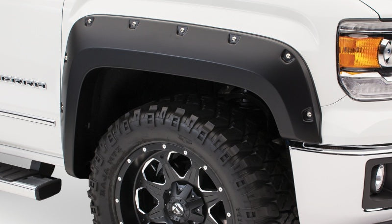 Bushwacker 16-18 GMC Sierra 1500 Pocket Style Flares 4pc - Black Bushwacker