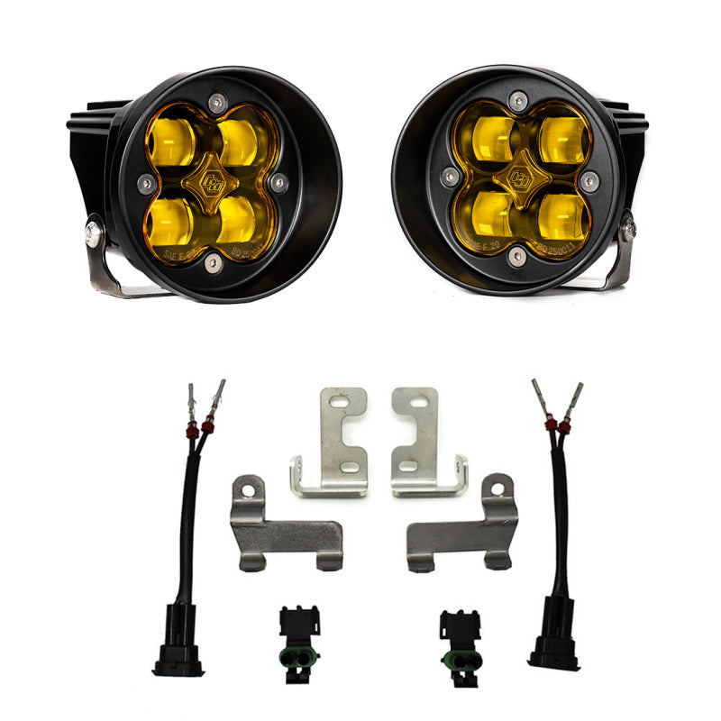 Baja Designs 12-21 Toyota Tacoma/Tundra/4Runner Squadron-R Fog Pocket Light Kit - SAE Amber Baja Designs