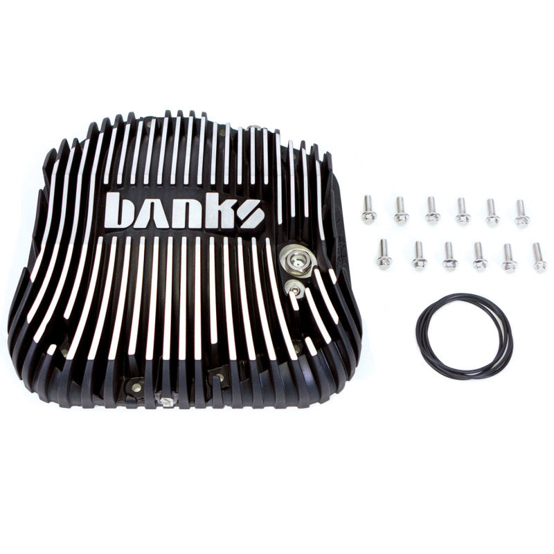 Banks 85-19 Ford F250/ F350 10.25in 12 Bolt Black Milled Differential Cover Kit Banks Power