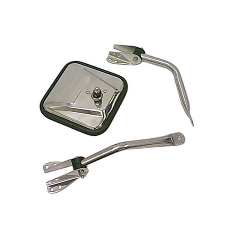 Rugged Ridge 55-86 Jeep CJ Chrome Mirror Head Rugged Ridge