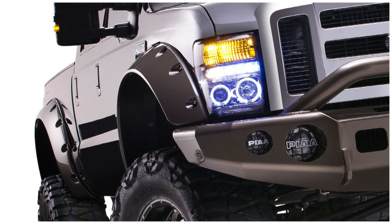 Bushwacker 08-10 Ford F-250 Super Duty Cutout Style Flares 2pc - Black Bushwacker