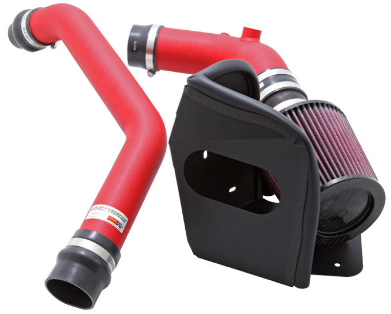 K&N 08-09 Mitsubishi Evo X Wrinkle Red Typhoon Short Ram Intake K&N Engineering