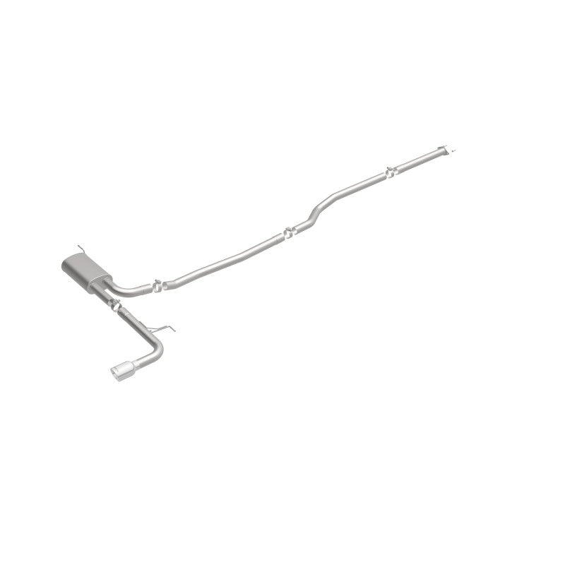 MagnaFlow Cat Back, SS, 2.5in, Street, Single Straight Pass. Polished 4in Tip, 2015 Ford Fusion 2.5L Magnaflow