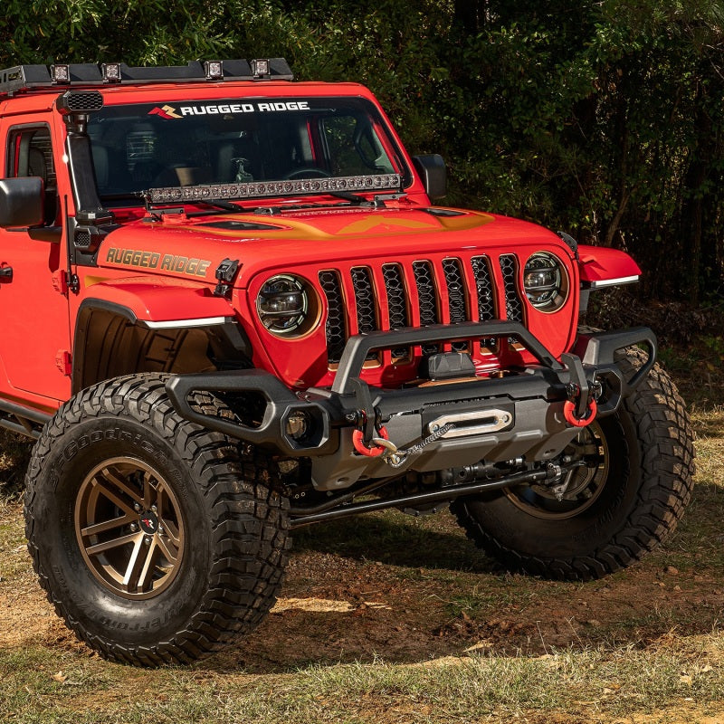 Rugged Ridge Venator Front Bumper W/Overrider & Winch Tray JL Rugged Ridge