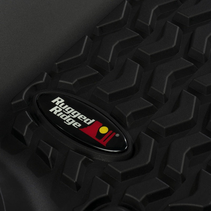 Rugged Ridge Floor Liner Rear Black 2018-2020 Jeep Wrangler JL 2 Dr Rugged Ridge