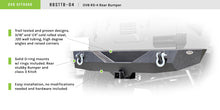 Load image into Gallery viewer, DV8 Offroad 07-18 Jeep Wrangler JK Steel Mid Length Rear Bumper DV8 Offroad