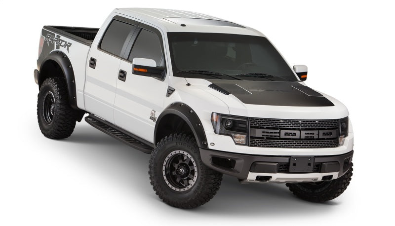Bushwacker 10-14 Ford F-150 SVT Raptor Pocket Style Flares 4pc - Black Bushwacker