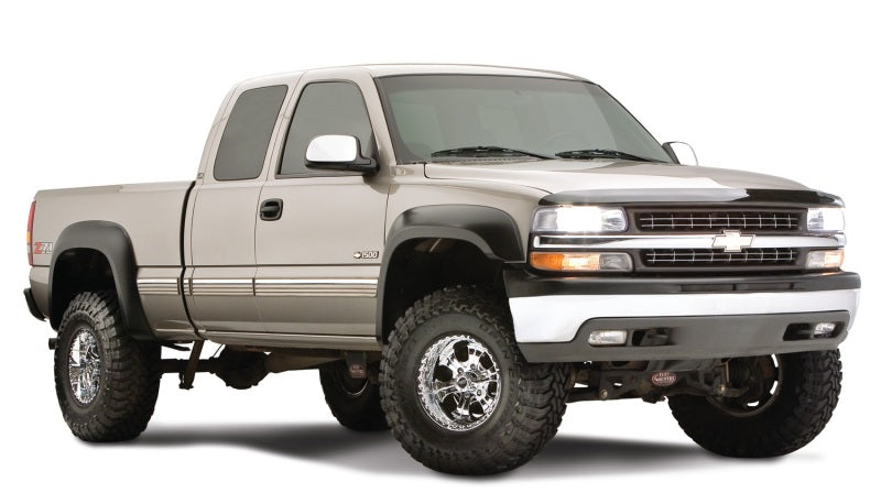 Bushwacker 07-07 Chevy Silverado 1500 Classic Fleetside Extend-A-Fender Style Flares 4pc - Black Bushwacker