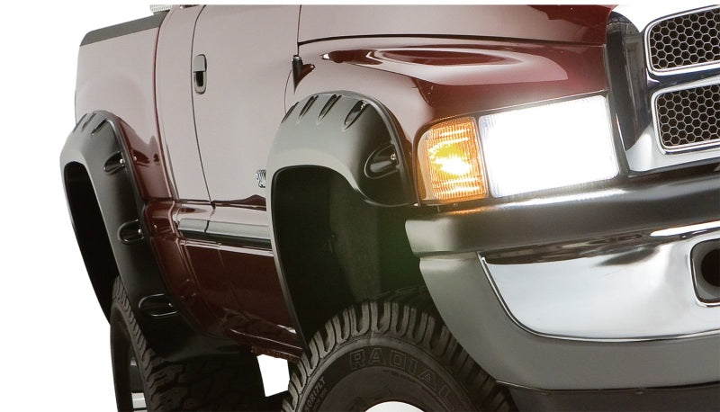 Bushwacker 94-01 Dodge Ram 1500 Fleetside Pocket Style Flares 4pc 78.0/96.0in Bed - Black Bushwacker