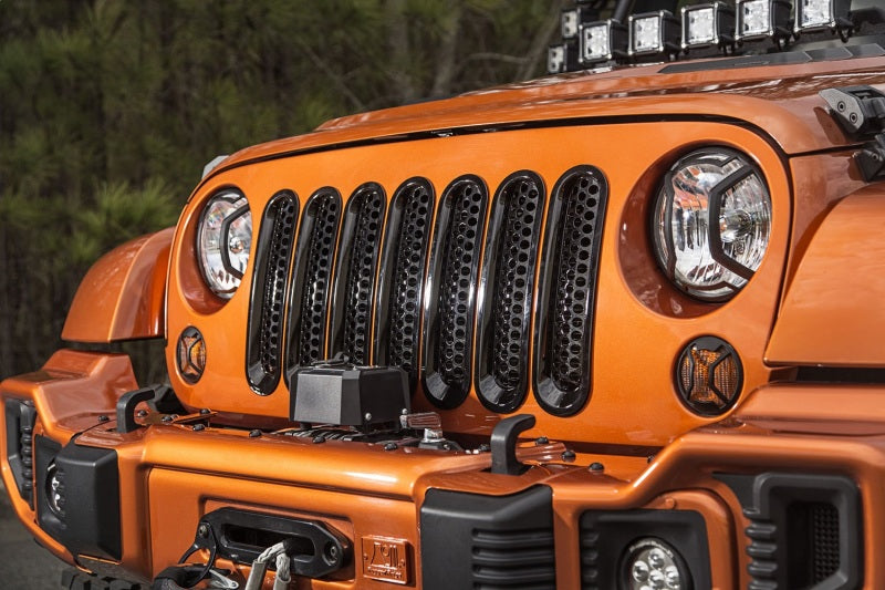 Rugged Ridge Grille Inserts Perforated 07-18 Jeep Wrangler Rugged Ridge