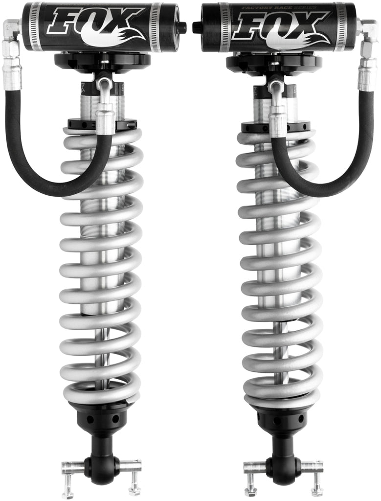Fox 2007 Chevy 1500 4WD w/UCA 2.5 Factory Series 5.35in. R/R Coilover Shock Set - Black/Zinc FOX