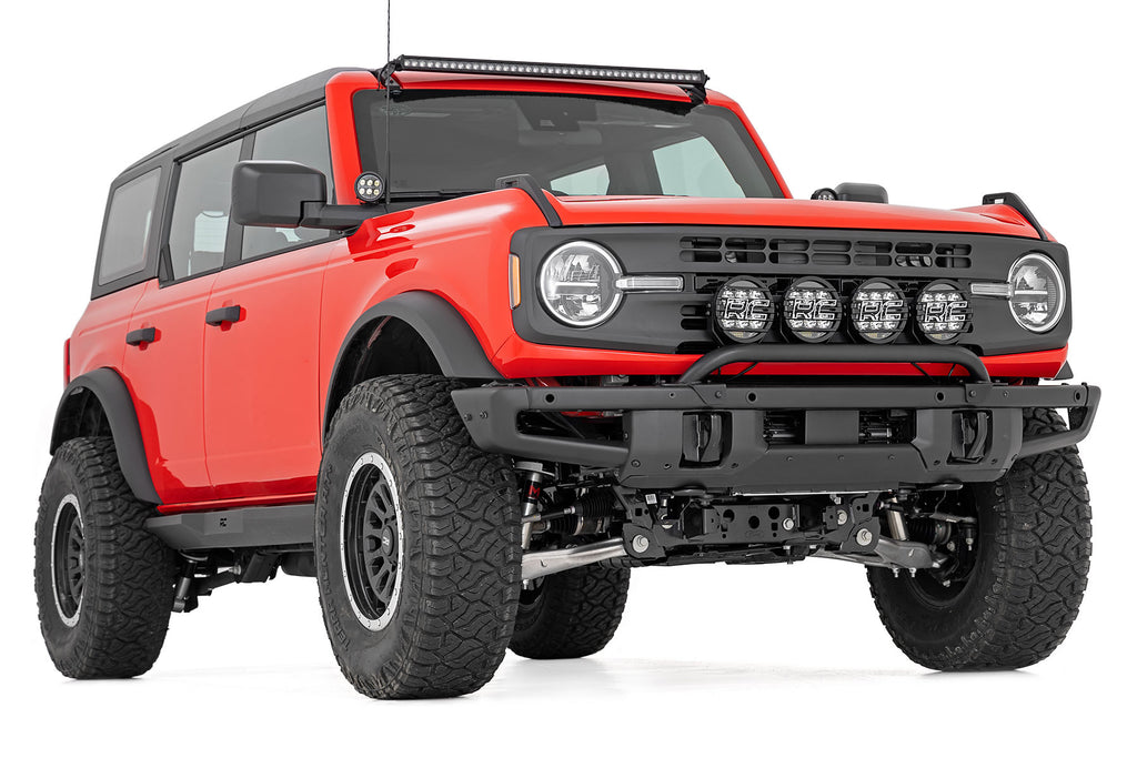 Black Series LED Light Pair | Amber DRL | 6.5 Inch | Round Rough Country