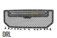 Load image into Gallery viewer, Mesh Grille | 30" Dual Row LED | Black | Amber DRL | GMC Sierra 1500 (16-18) Rough Country