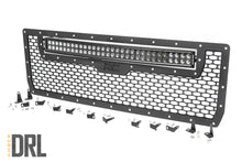 Load image into Gallery viewer, Mesh Grille | 30" Dual Row LED | Black | Amber DRL | GMC Sierra 1500 (14-15) Rough Country