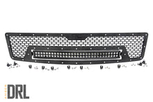 Load image into Gallery viewer, Mesh Grille | 30" Dual Row LED | Black | Amber DRL | Chevy Silverado 1500 (07-13) Rough Country