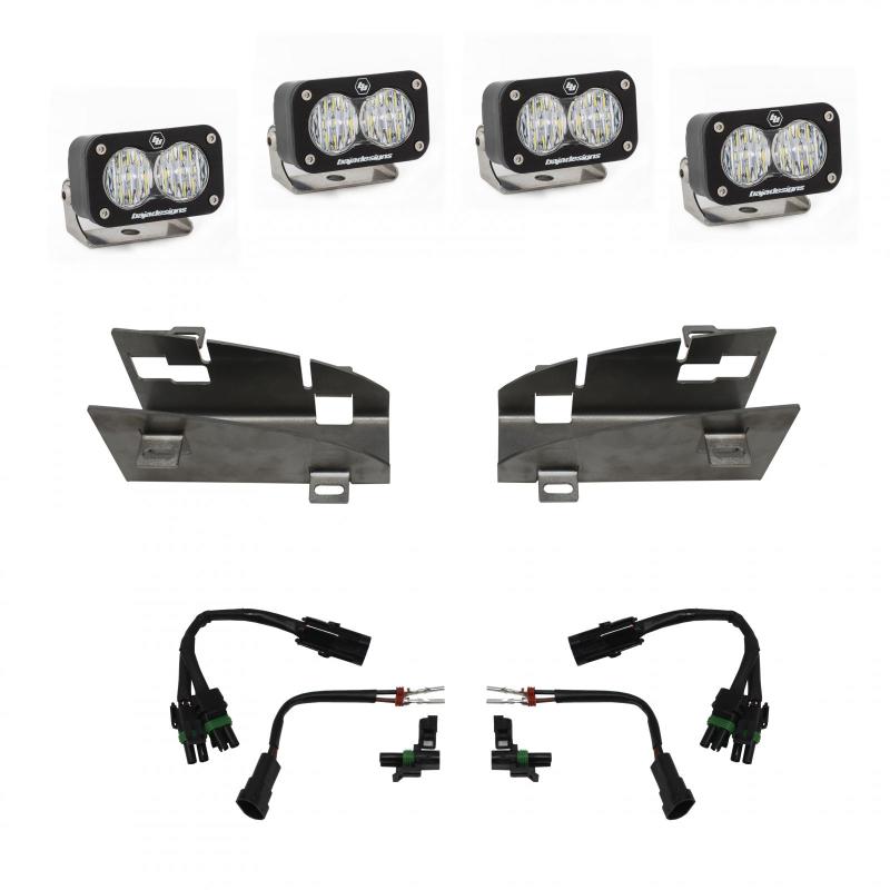 Baja Designs 2019+ Dodge Ram Rebel 1500 S2 Dual Fog Pocket Kit Baja Designs