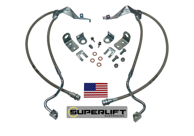 Superlift 05-07 Ford F-250/F-350 w/ 4-8in Lift Kit (Pair) Bullet Proof Brake Hoses Superlift