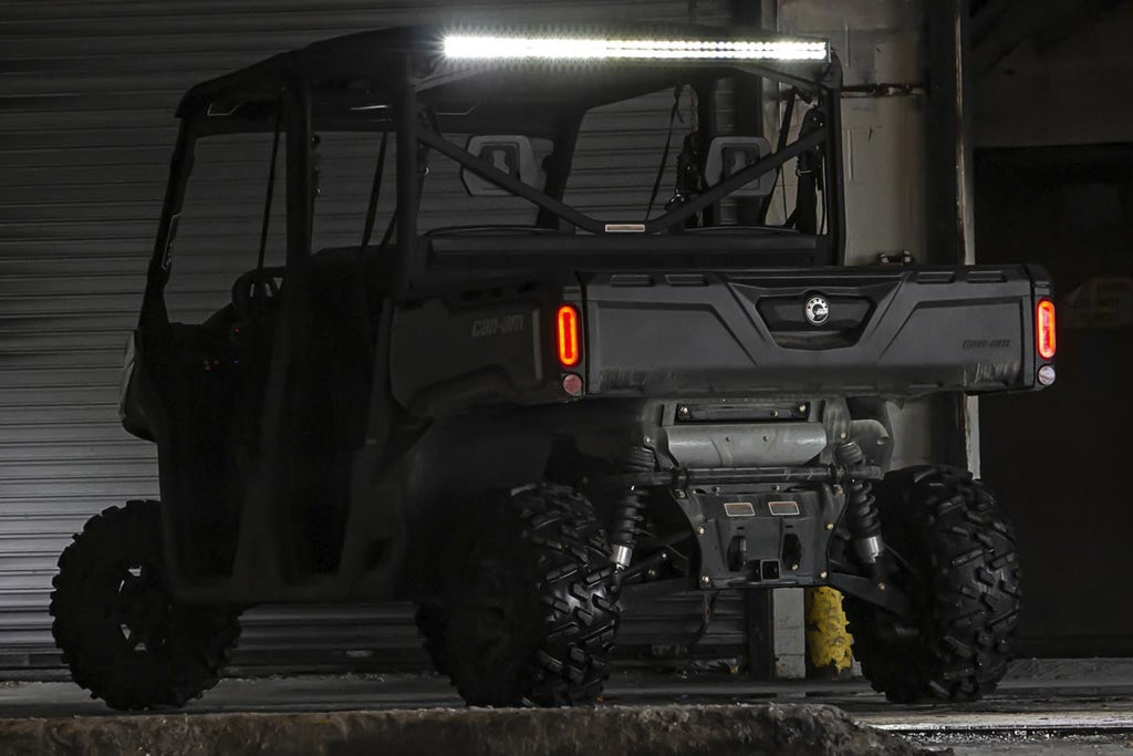 LED Light | Cab Mount | 50" Black Dual Row | Can-Am Defender HD 5/HD 8/HD 9/HD 10 Rough Country