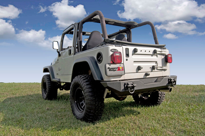Rugged Ridge XHD Rear Bumper 76-06 Jeep CJ / Jeep Wrangler Rugged Ridge