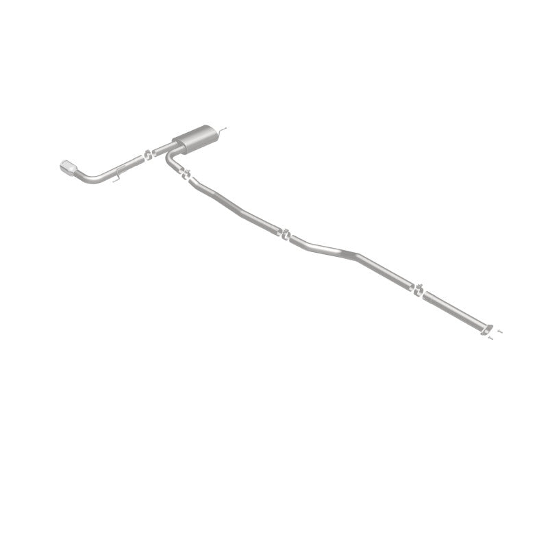MagnaFlow Cat Back, SS, 2.5in, Street, Single Straight Pass. Polished 4in Tip, 2015 Ford Fusion 2.5L Magnaflow