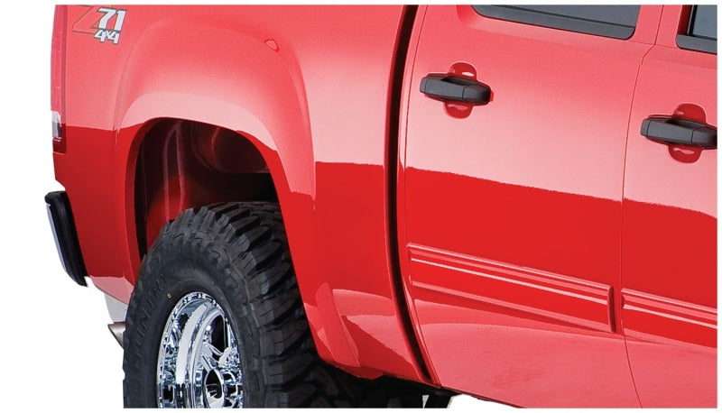Bushwacker 07-14 GMC Sierra 2500 HD Fleetside Cutout Style Flares 4pc 78.7/97.6in Bed - Black Bushwacker