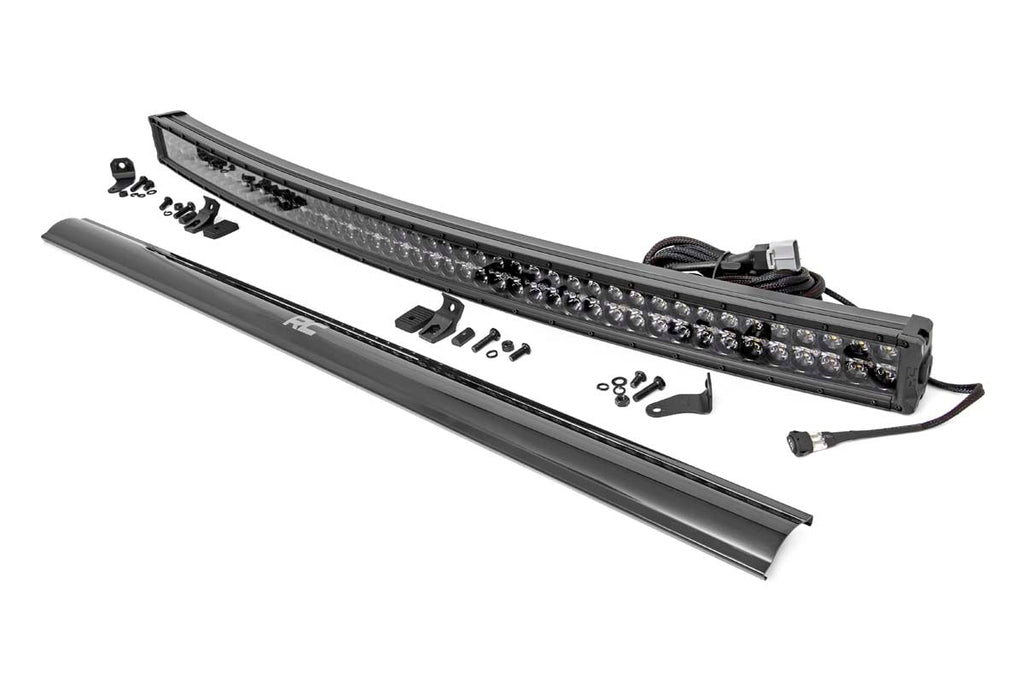Black Series LED | 50 Inch Light| Curved Dual Row | White DRL Rough Country