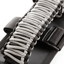 Load image into Gallery viewer, Rugged Ridge Paracord Grab Handles Gray/Black Pair Rugged Ridge