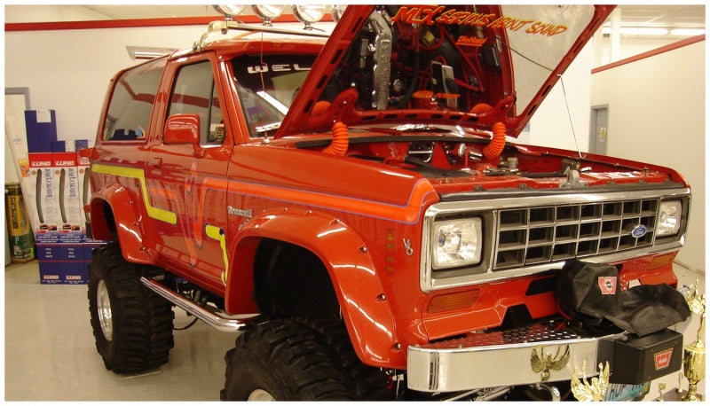 Bushwacker 84-90 Ford Bronco II Cutout Style Flares 2pc - Black Bushwacker