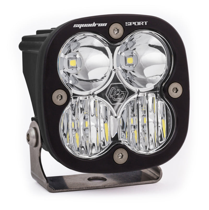 Baja Designs Squadron Sport Driving/Combo Pattern Black LED Light Pod - Clear Baja Designs