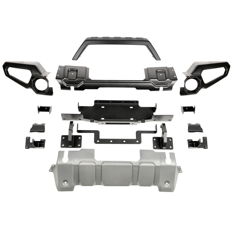 Rugged Ridge Venator Front Bumper W/Overrider & Winch Tray JL Rugged Ridge