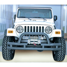 Load image into Gallery viewer, Rugged Ridge 3-In Dbl Tube Front Winch Bumper w/Hoop 76-06 Models Rugged Ridge