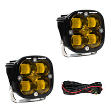Load image into Gallery viewer, Baja Designs Squadron SAE LED Auxiliary Light Pod Pair - Amber Baja Designs