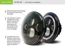 Load image into Gallery viewer, DV8 Offroad 07-18 Jeep Wrangler JK LED Projector Headlights w/ Angel Eyes DV8 Offroad