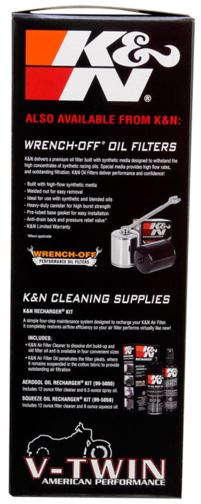 K&N 2014 Indian Chief Classic 111 CI Replacement Drop In Air Filter K&N Engineering
