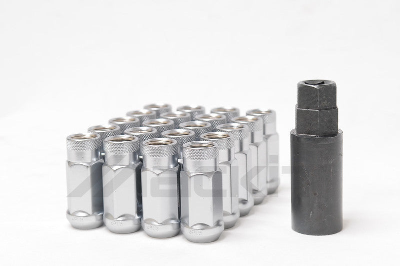 Wheel Mate 14x1.50 Monster Open End Silver Lug Nut - Set of 20 Wheel Mate