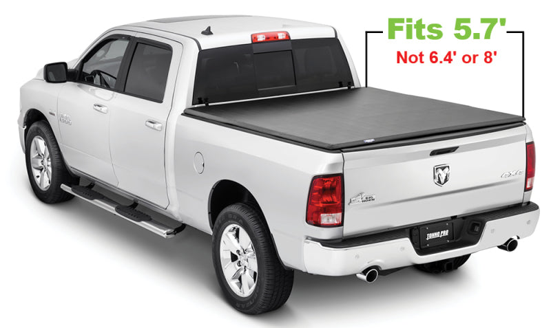 Tonno Pro 09-19 Dodge RAM 1500 5.7ft Fleetside Tonno Fold Tri-Fold Tonneau Cover Tonno Pro