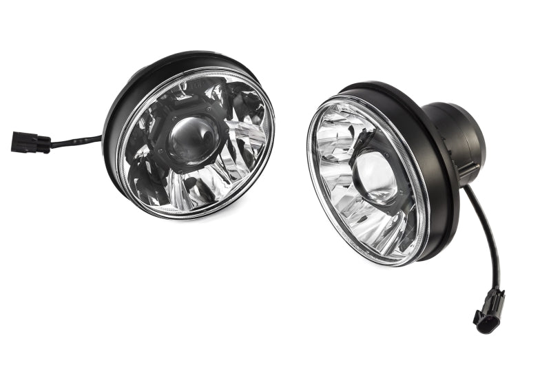 KC HiLiTES 07-18 Jeep JK (Not for Rubicon/Sahara) 7in. Gravity LED Pro DOT Headlight (Pair Pack Sys) KC HiLiTES