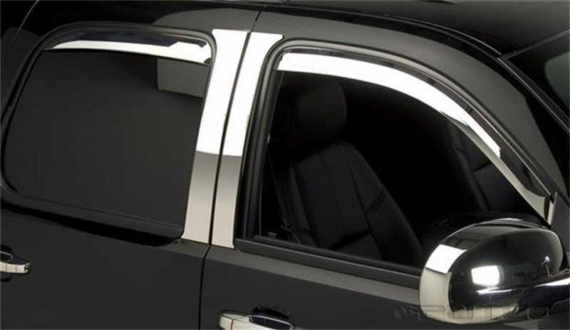 Putco 14-14 Chevrolet Silverado HD - Crew Cab (Set of 4) Element Chrome Window Visors Putco