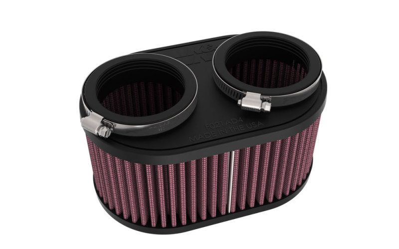 K&N 2-1/8in DUAL FLG 6-1/4 X 4inOD 3inH Universal Clamp-On Air Filter K&N Engineering