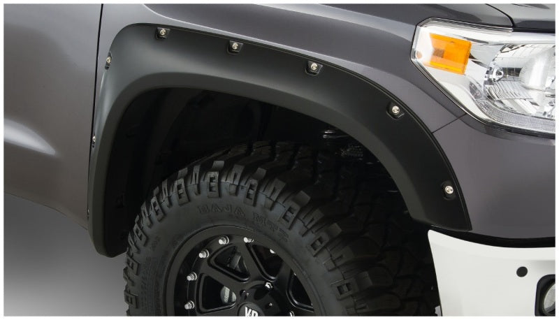 Bushwacker 14-18 Toyota Tundra Pocket Style Flares 2pc - Black Bushwacker